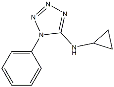 N-cyclopropyl-1-phenyl-1H-1,2,3,4-tetrazol-5-amine Structure