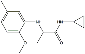 N-cyclopropyl-2-[(2-methoxy-5-methylphenyl)amino]propanamide Structure