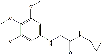 N-cyclopropyl-2-[(3,4,5-trimethoxyphenyl)amino]acetamide Structure