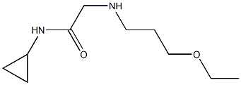 N-cyclopropyl-2-[(3-ethoxypropyl)amino]acetamide Struktur