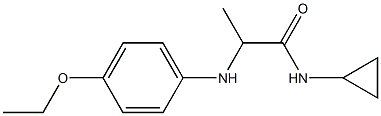 N-cyclopropyl-2-[(4-ethoxyphenyl)amino]propanamide,,结构式