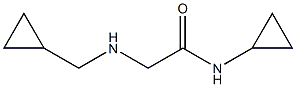 N-cyclopropyl-2-[(cyclopropylmethyl)amino]acetamide Structure