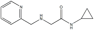 N-cyclopropyl-2-[(pyridin-2-ylmethyl)amino]acetamide