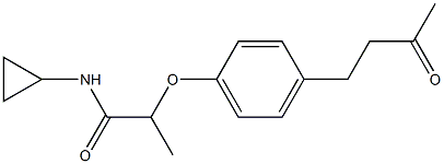  N-cyclopropyl-2-[4-(3-oxobutyl)phenoxy]propanamide