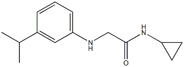 N-cyclopropyl-2-{[3-(propan-2-yl)phenyl]amino}acetamide Struktur