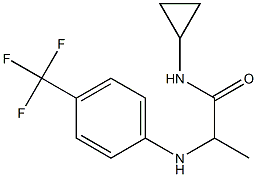 N-cyclopropyl-2-{[4-(trifluoromethyl)phenyl]amino}propanamide Structure