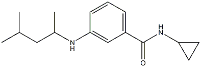N-cyclopropyl-3-[(4-methylpentan-2-yl)amino]benzamide