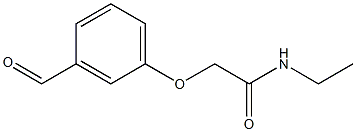 N-ethyl-2-(3-formylphenoxy)acetamide 化学構造式