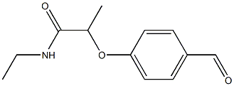 N-ethyl-2-(4-formylphenoxy)propanamide Struktur