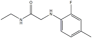 N-ethyl-2-[(2-fluoro-4-methylphenyl)amino]acetamide,,结构式