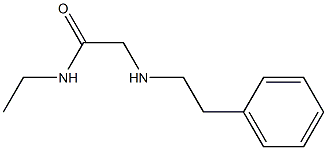 N-ethyl-2-[(2-phenylethyl)amino]acetamide Struktur