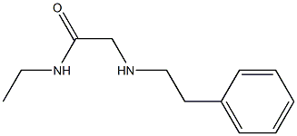 N-ethyl-2-[(2-phenylethyl)amino]acetamide Structure