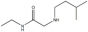 N-ethyl-2-[(3-methylbutyl)amino]acetamide 化学構造式
