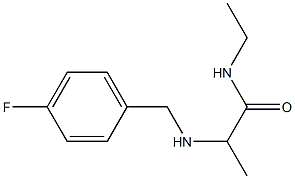 N-ethyl-2-{[(4-fluorophenyl)methyl]amino}propanamide Struktur