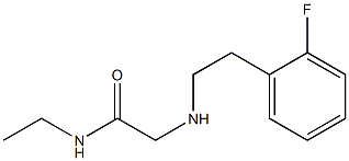 N-ethyl-2-{[2-(2-fluorophenyl)ethyl]amino}acetamide Struktur