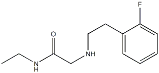 N-ethyl-2-{[2-(2-fluorophenyl)ethyl]amino}acetamide|