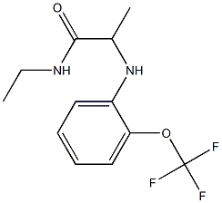 N-ethyl-2-{[2-(trifluoromethoxy)phenyl]amino}propanamide