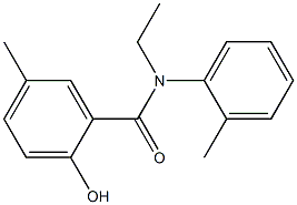 N-ethyl-2-hydroxy-5-methyl-N-(2-methylphenyl)benzamide Structure