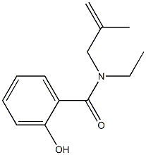 N-ethyl-2-hydroxy-N-(2-methylprop-2-en-1-yl)benzamide Structure