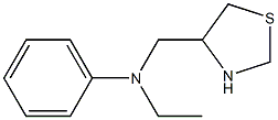  N-ethyl-N-(1,3-thiazolidin-4-ylmethyl)aniline