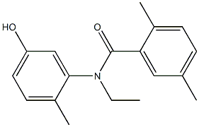 N-ethyl-N-(5-hydroxy-2-methylphenyl)-2,5-dimethylbenzamide Struktur
