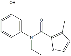 N-ethyl-N-(5-hydroxy-2-methylphenyl)-3-methylthiophene-2-carboxamide Structure