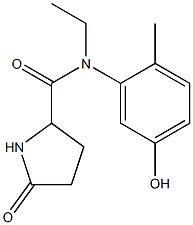 N-ethyl-N-(5-hydroxy-2-methylphenyl)-5-oxopyrrolidine-2-carboxamide|