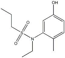 N-ethyl-N-(5-hydroxy-2-methylphenyl)propane-1-sulfonamide Struktur