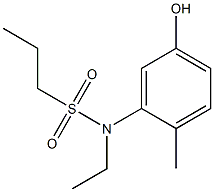 N-ethyl-N-(5-hydroxy-2-methylphenyl)propane-1-sulfonamide Structure