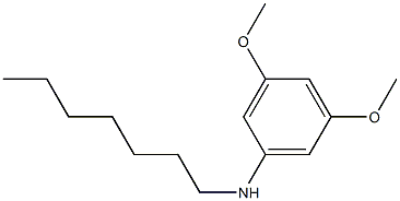 N-heptyl-3,5-dimethoxyaniline Struktur