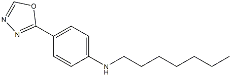 N-heptyl-4-(1,3,4-oxadiazol-2-yl)aniline Structure