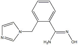 N'-hydroxy-2-(1H-imidazol-1-ylmethyl)benzenecarboximidamide 结构式