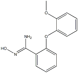 N'-hydroxy-2-(2-methoxyphenoxy)benzene-1-carboximidamide,,结构式