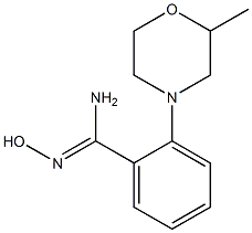 N'-hydroxy-2-(2-methylmorpholin-4-yl)benzene-1-carboximidamide Structure