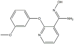 N'-hydroxy-2-(3-methoxyphenoxy)pyridine-3-carboximidamide Structure