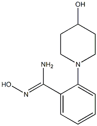 N'-hydroxy-2-(4-hydroxypiperidin-1-yl)benzene-1-carboximidamide Structure