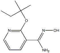 N'-hydroxy-2-[(2-methylbutan-2-yl)oxy]pyridine-3-carboximidamide,,结构式