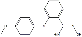  N'-hydroxy-2-[(4-methoxyphenyl)sulfanyl]benzene-1-carboximidamide