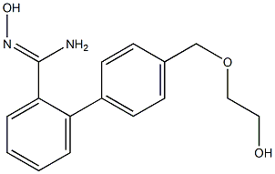 N'-hydroxy-2-{4-[(2-hydroxyethoxy)methyl]phenyl}benzene-1-carboximidamide Struktur