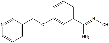 N'-hydroxy-3-(pyridin-3-ylmethoxy)benzenecarboximidamide Structure