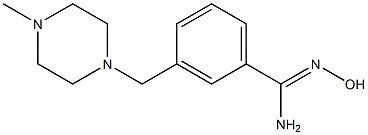 N'-hydroxy-3-[(4-methylpiperazin-1-yl)methyl]benzenecarboximidamide 结构式