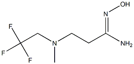 N'-hydroxy-3-[methyl(2,2,2-trifluoroethyl)amino]propanimidamide,,结构式