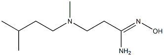 N'-hydroxy-3-[methyl(3-methylbutyl)amino]propanimidamide,,结构式