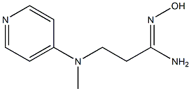 N'-hydroxy-3-[methyl(pyridin-4-yl)amino]propanimidamide,,结构式
