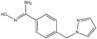 N'-hydroxy-4-(1H-pyrazol-1-ylmethyl)benzenecarboximidamide Structure