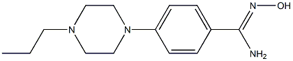 N'-hydroxy-4-(4-propylpiperazin-1-yl)benzene-1-carboximidamide,,结构式