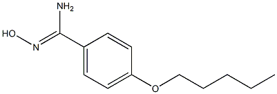 N'-hydroxy-4-(pentyloxy)benzenecarboximidamide,,结构式