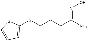 N'-hydroxy-4-(thiophen-2-ylsulfanyl)butanimidamide Structure