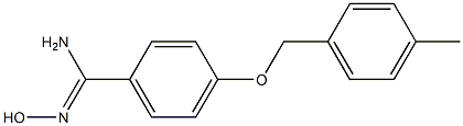 N'-hydroxy-4-[(4-methylbenzyl)oxy]benzenecarboximidamide 结构式