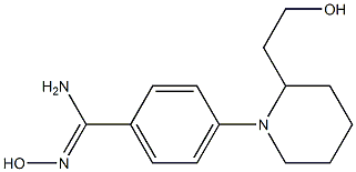 N'-hydroxy-4-[2-(2-hydroxyethyl)piperidin-1-yl]benzene-1-carboximidamide Structure